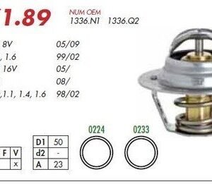 VALVULA TERMOSTATICA (KIT OURO) REFIL