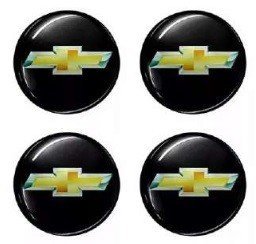 EMBLEMA CALOTA 48M DOURADO PRETO