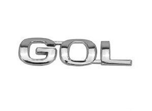 EMBLEMA CROMADO ( GOL ) PEQUENO