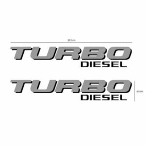 EMBLEMA (TURBO DIESEL) PRATA (UN)