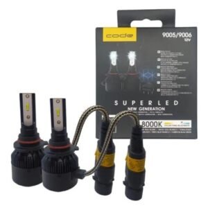 LAMPADA SUPER LED HB3/HB4 6000K 12V/24W 3200LUMENS