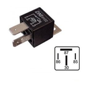 RELE AUXILIAR 4T 70A 12V C/ SUPORTE