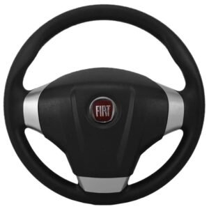 VOLANTE DIRECAO C/TAMPA C/APLIQUE PRATA C/CUBO